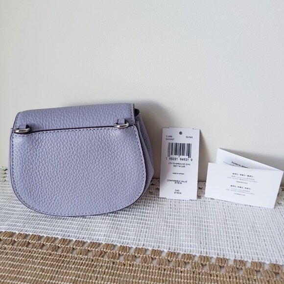 Coach Light Purple Leather Crossbody Bag - Picture 3 of 12